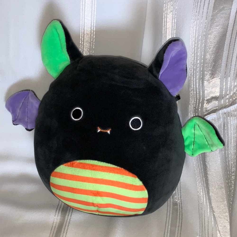 Squishmallows Fariq the Bat Halloween Squad 8” Vampire Black Green Purple Orange